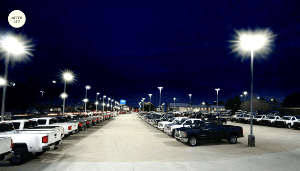 Car dealership lighting