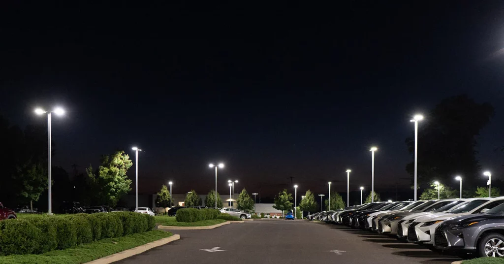 Hotel LED Parking Lot Lighting System